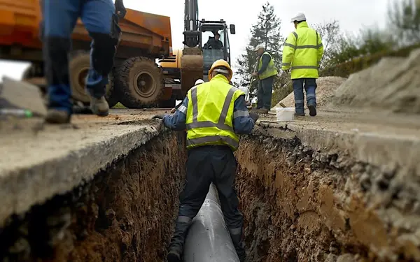 Construcción y obra civil con tubería recuperada